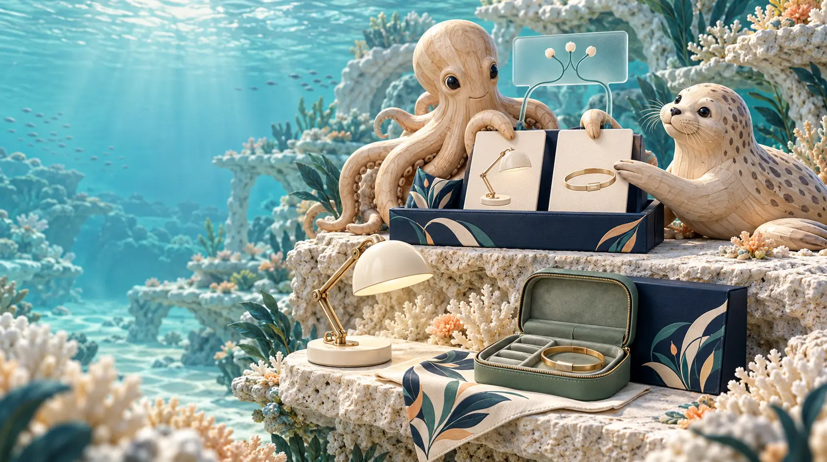 Illustrative reward scene: AI-Assisted Discovery · Recipient Choice