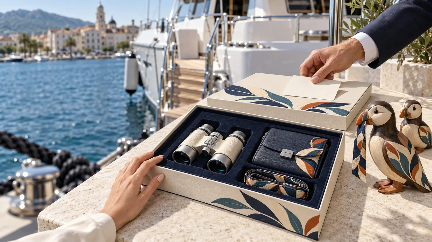 Customer & Partner Milestones: customer and partner gifting concept scene
