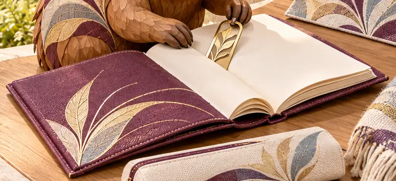 Illustrative collectible journal developed around a campus design concept.